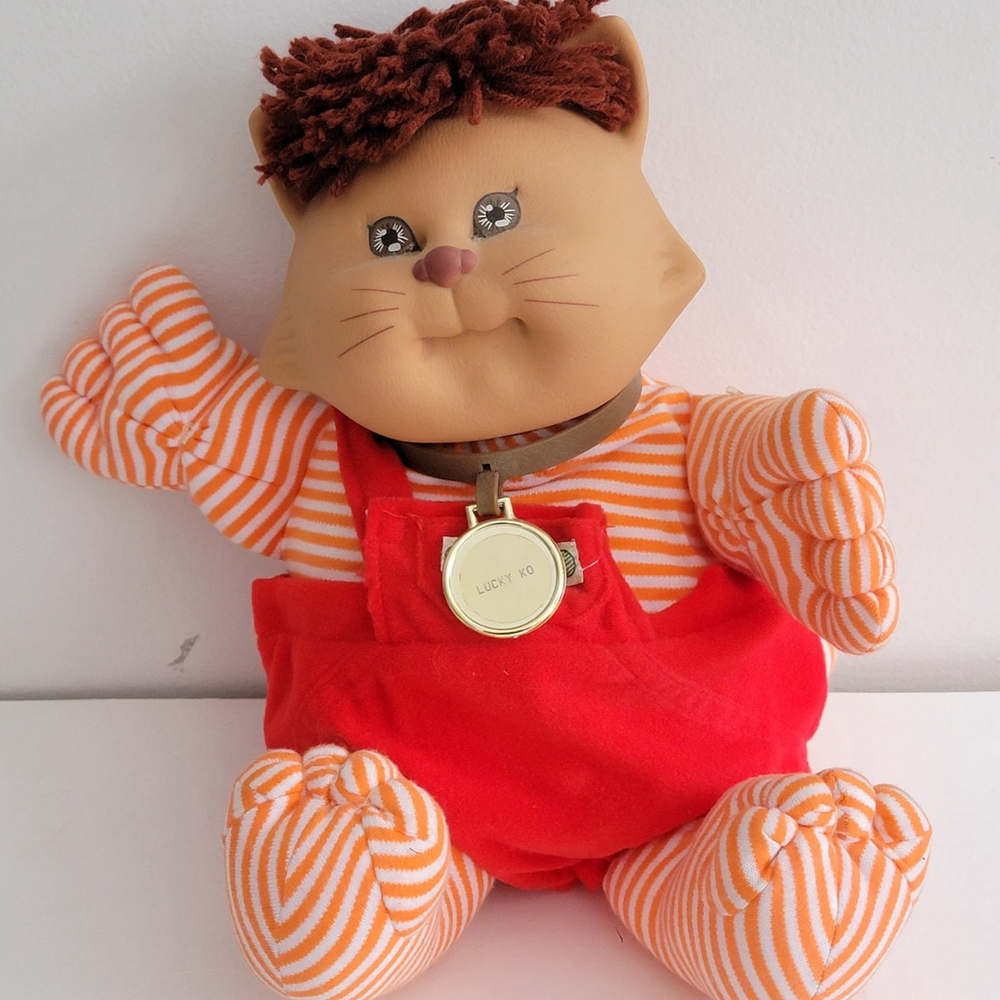 Cabbage Patch Kids Koosa Cat Pet Doll Vintage 80s Coleco Collector - Picture 10 of 11